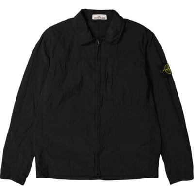 Stone Island Kompas Badge Overshirt Zwart Heren BuitenKleding 811511819-V0029 XXXL black