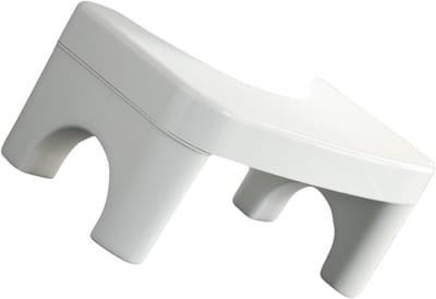 Toilet kruk - Hurkstoel kinder - Onafhankelijk zindelijk - Sterk draagvermogen - 39x21x17cm - Wit