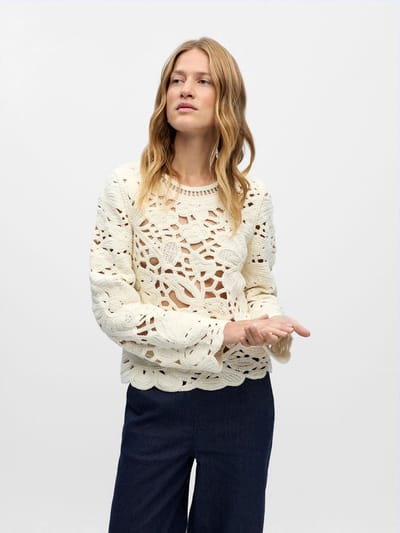 OBJDEYSI KNIT REG L/S PULLOVER CC3