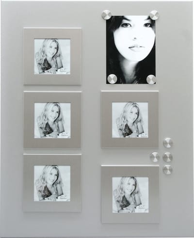 Deknudt Frames magneetbord S58MN1 - zilver + 5x (9x9cm) -  8 magneten