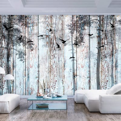 200cm X 140cm - Fotobehang - Dicht bij de natuur , vogels, premium print vliesbehang
