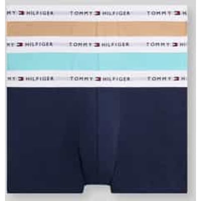 regular fit trunks van katoenmix in set van 3
