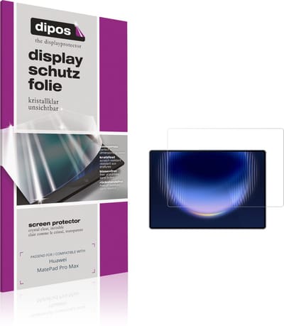 dipos – 2x Beschermfolie geschikt voor Huawei MatePad Pro Max | Krasbestendige & heldere Screenprotector Ultra-Thin