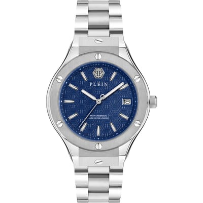 Philipp Plein Plein Underdog PWUFA0425 Horloge - Staal - Zilverkleurig - Ø 44 mm