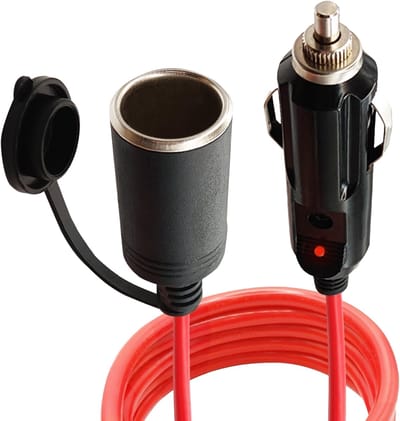 ProRide Sigarettenaansteker Verlengkabel + Beschermdop 10A 12-24V - 1.5m - Rood