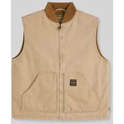 Regular fit outdoor bodywarmer van pure katoen met opgestikte zakken