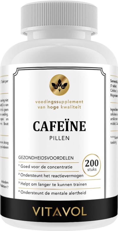 VITAVOL - Cafeïne Pillen - 200 stuks - 250mg