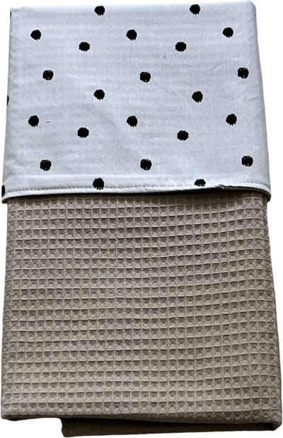 baby deken kinderwagen deken wieg deken dots zand taupe kleur 60 x 90 cm