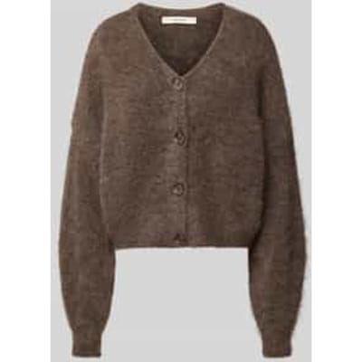 Gebreid jack van mix van wol en mohair model 'debbie'