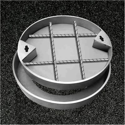 Rond Putdeksel - Inbouw Deksel - Afwatering Dichtmaken - Roestvrij Staal - Diverse Maten - Zilver