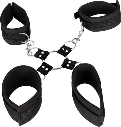 Pipedream Fetish Fantasy Boeien Extreme Hog-Tie Kit zwart
