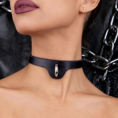 Gotische Fashion PU Leer Choker, Veelzijdig Voor Feestkraag, Festival, Cosplay, Koppels Cosplay Festival Accessoires brown