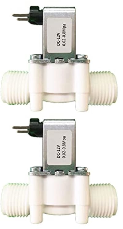 Dailygoods - Set van 2 12V DC Magneetventielen voor Watertoevoer