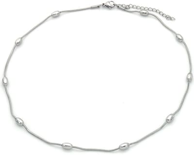 RVS ketting - Ketting - Zee - Zon - Zilverkleurig - Stainless Steel - Design - Nikkel Free - Ketting dames - Waterproof
