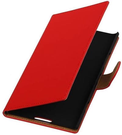 Bookstyle Wallet Case Hoesjes Geschikt voor Nokia Lumia 1520 Rood