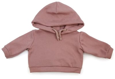 Asi poppenkleding hoodie - poppenoutfit roze en multicolor.