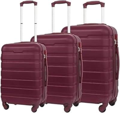 Reis Koffer Set - Trolley Bagage - Zorgeloos Reizen - Krasbestendig ABS - 20 24 28 Inch - Donkergrijs