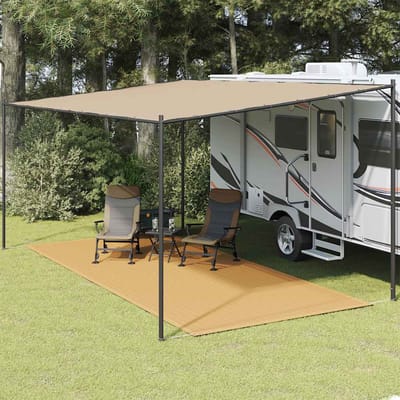 vidaXL - Tenttapijt - 250x550 - cm - HDPE - zandkleurig