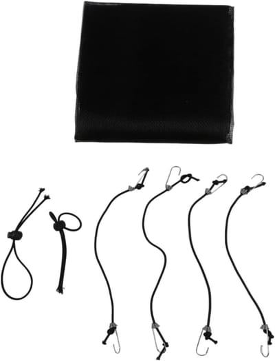 Hondenbarrière Auto - Reisnet Huisdier - Veilig Reizen - Verstelbare Riemen - 115 x 62 cm - Zwart