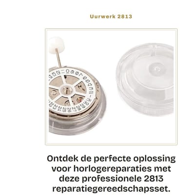 Dailygoods- Uurwerk Professioneel 2813 - Vervangend Onderdeel - Kalenderweergave - Mechanisch - Eenvoudig te Installeren - Betrouwbaar in Gebruik - Horloge