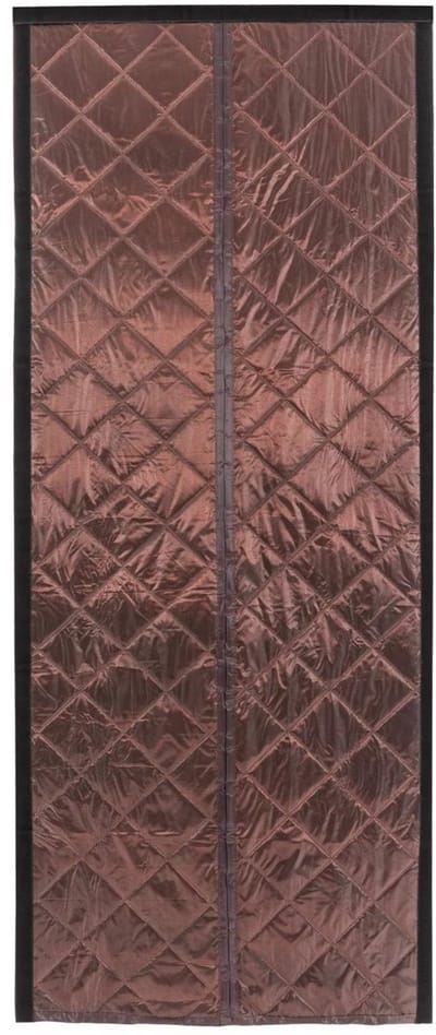 Thermische gordijnen - Isolerend - Bruin - Voor deuren in huis of kantoor - Magnetisch - 95x210cm