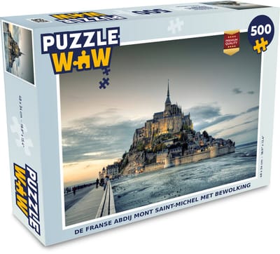 Puzzel Kasteel - Frankrijk - Zee - Legpuzzel - Puzzel 500 stukjes