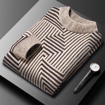 Herfst en Winter Gebreide Verdikte Dikke Naald Trui Jong en Middelbaar Halfcol Warme Elastische Trui XXXXL gray