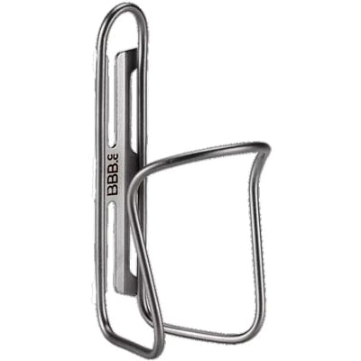 BBB Cycling SteelCage - Bidonhouder Roestvrij Staal - 30mm - Meerdere Montage Opties - Racefiets, Gravel & MTB - Drinkbushouder Zilver - BBC-51