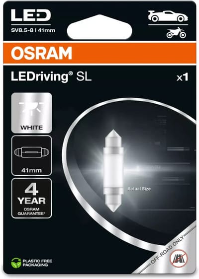 Osram LEDriving C10W 41mm White 6413DWP-1BL enkele lamp