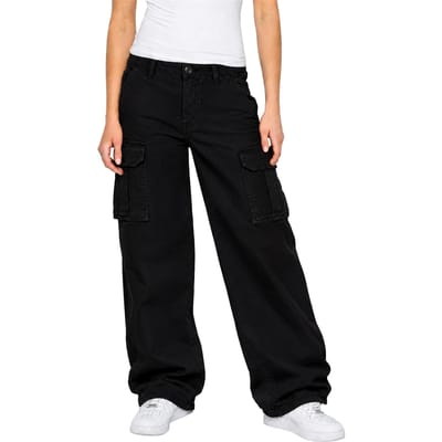 Enzo | Dames Cargo Baggy Jeans