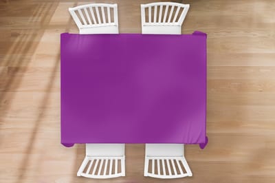 Tafelkleed - Tafellaken - 170x130 cm - Paars - Kleuren - Effen - Binnen en Buiten