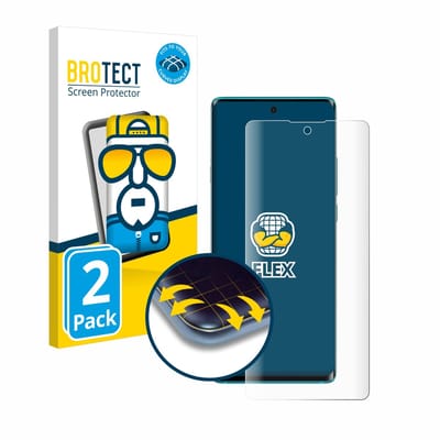 BROTECT - Screenprotector voor TCL 20 Pro 5G - Folie Beschermfolie transparant volledig dekking - 2 Stuks
