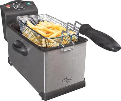 Friteuse 3 Liter - Frituurpan 2200W met Verstelbare Thermostaat en Koude Zone