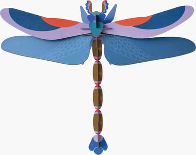 Studio ROOF | 3D Wanddecoratie | Blue Dragonfly