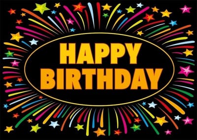 5x Verjaardagskaart happy birthday - 21 x 14,8 cm - wenskaart