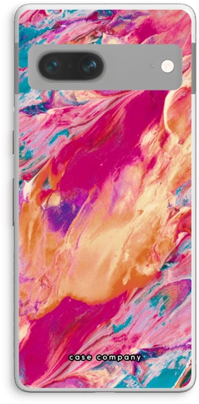 Case Company® - Hoesje geschikt voor Google Pixel 7 hoesje - Pastel Echoes - Soft Cover Telefoonhoesje - Bescherming aan alle Kanten en Schermrand