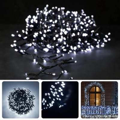 Cheqo® LED Kerstverlichting - Kerstboomverlichting - Kerstlampjes - 240 LED's - 18 Meter - Waterdicht - Energiezuinig - Binnen en Buiten