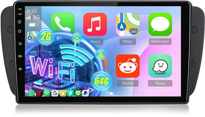 Hexinex Autoradio - Geschikt voor Seat Ibiza 2009-2013 - Android 15 - 9 Inch HD Touchscreen - 4-Core Snapdragon 2+64GB - Apple CarPlay & Android Auto - GPS, WiFi