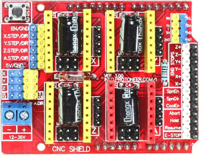 CNC Shield V3 Uitbreidingsbord voor Arduino Uno - Stepper Motor Driver Controller