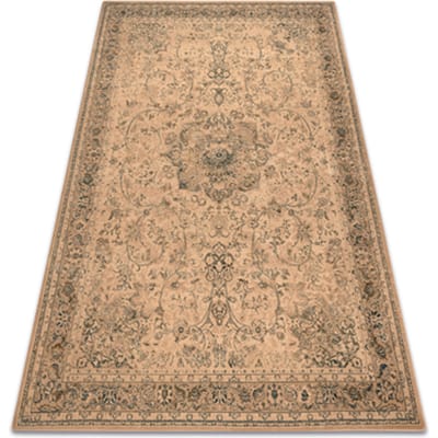 Kleden Rugsx Tapijt POLONIA KORDOBA25 Rozet, frame antiekbeige 200x300 cm