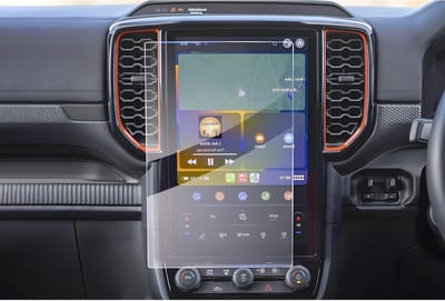 Compatibele 12 Inch Navigatie Beschermfolie voor Ford Ranger T9 2024-2026, Schokbestendige Glas Screen Protector voor Wildtrak en Raptor met 9H Hardheid