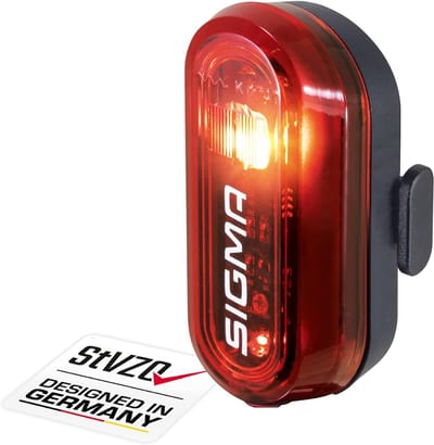 Led-fietslicht StVZO goedgekeurd - Zwart Batterij-aangedreven Achterlicht