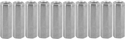Dailygoods- Moer Zeskant 10 Stuks - M8 Hex Moeren - Gegalvaniseerd Koolstofstaal - Corrosiebestendig - Voor Metaalconstructies - Geschikt voor Montagewerkzaamheden - Zeskantmoer