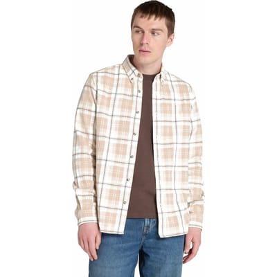 Timberland Midweight Flannel Check Shirt Angora Yd Taglia: M | Camicie Casual Outlet | Uomo | Grigio