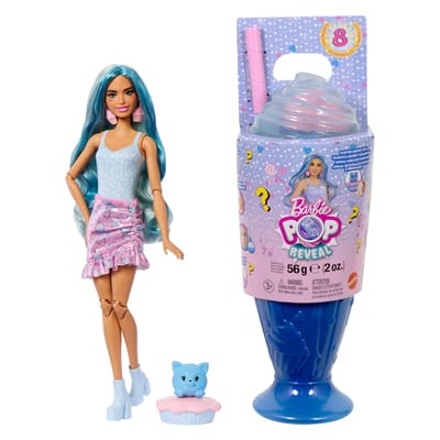 Barbie pop reveal sweet treats series blue