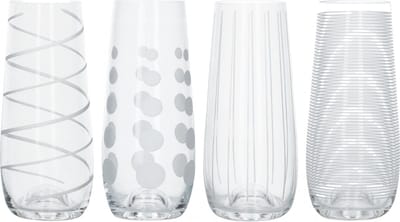 Set van 4 Fluit Glazen, Stamloos, 0.23 L - Mikasa | Cheers