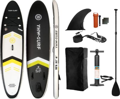 Livano Sup Board - Opblaasbaar - Supboard - Sup Boards - Paddle - Kayak - 320cm - Zwart
