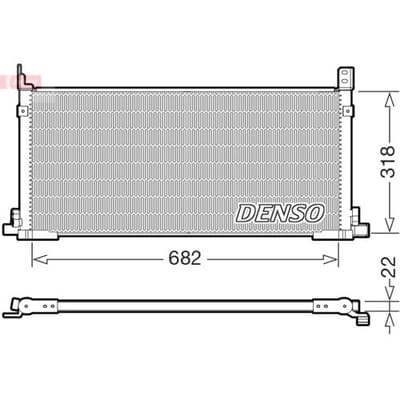 Condensator, airconditioning DENSO DCN50135