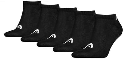 HEAD unisex 5P sneakersokken elements zwart