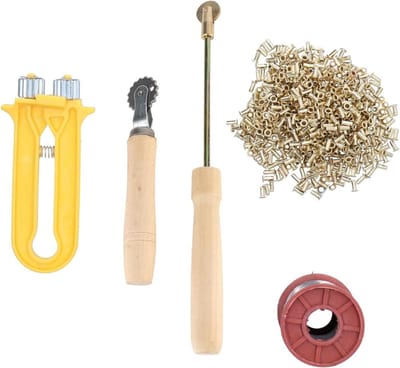 Gereedschapset bijenteelt - Imker benodigdheden - Bijenkorf onderhoud - Efficiënt inbedden en spannen - 25 x 19 x 5 cm